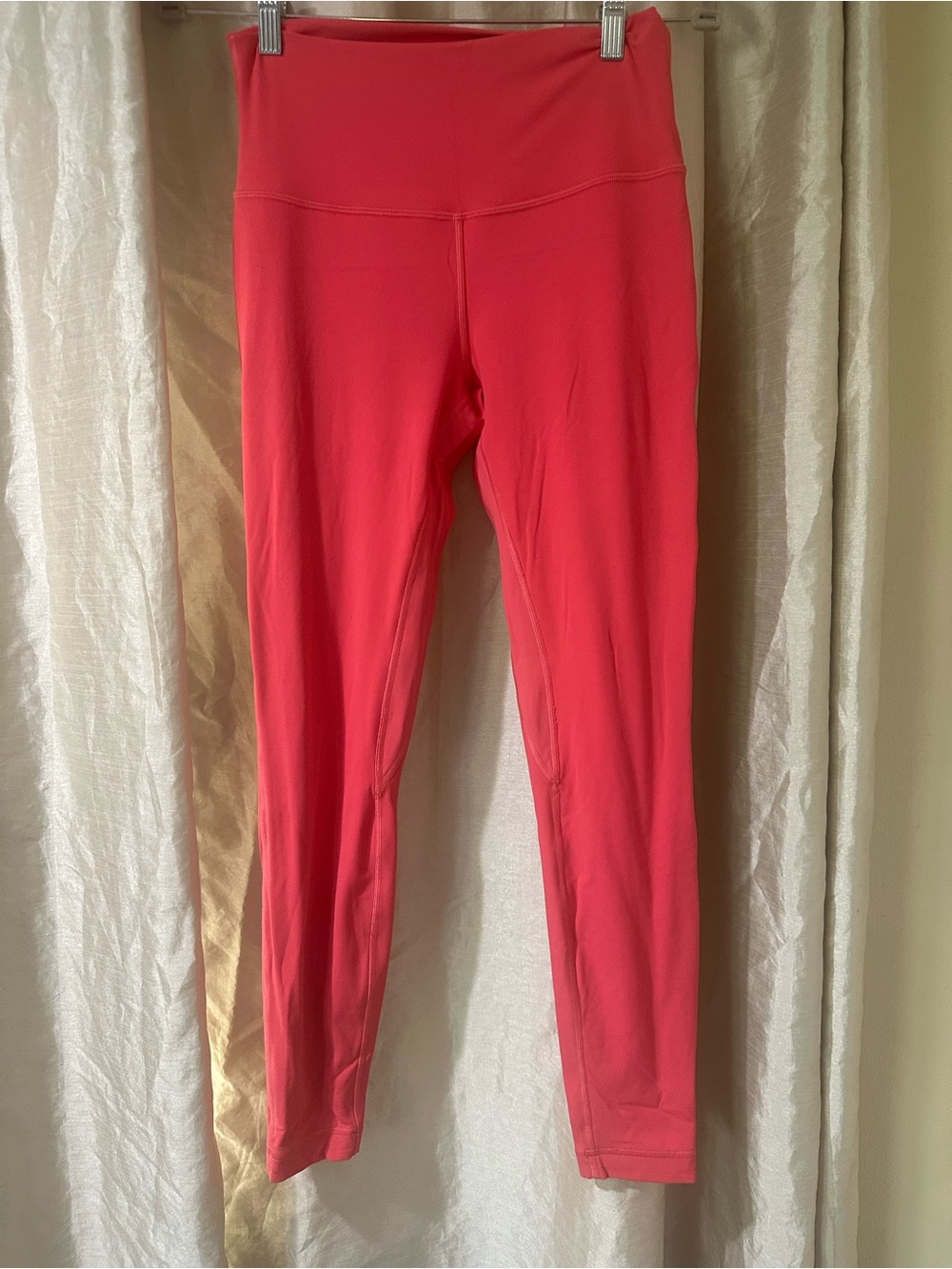 lululemon athletica Coral-Red High-Rise Leggings